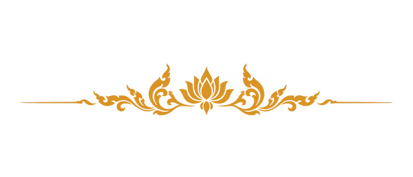 Decorative gold lotus divider